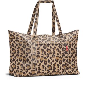 Reisenthel Reisetasche Mini Maxi Travelbag leo macchiato 65 cm, faltbar, mit integrierter Tasche, aus Polyester, 30 Liter