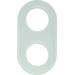 Hager Rahmen 2fach Serie Glas polarweiß