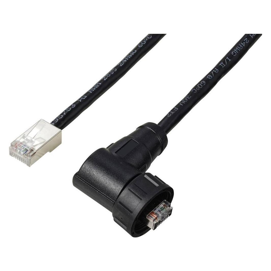 Tru Components TC-E13T-MR5-MCD/NCA-0.5PV-S RJ45 rechtwinkliger männlicher IP67 ( (TC-13543636)
