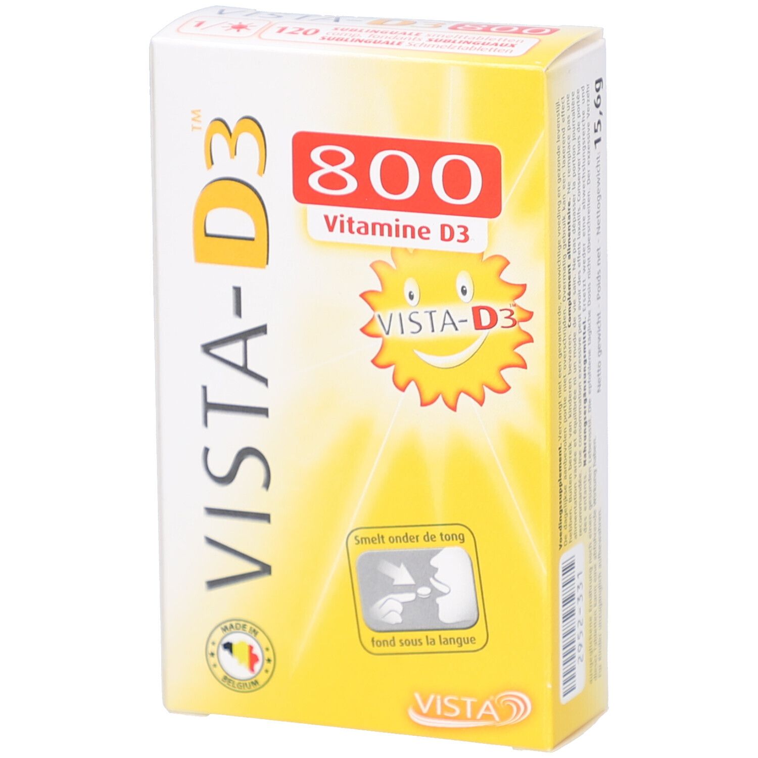 Vista-D3 800 ok Nlfrende 120 St Schmelztabletten