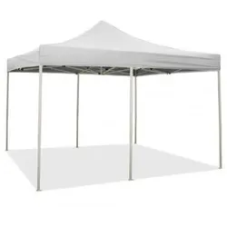Divina Fire 3 x 6 m weißer Faltpavillon mit wasserdichter PVC-Beschichtung