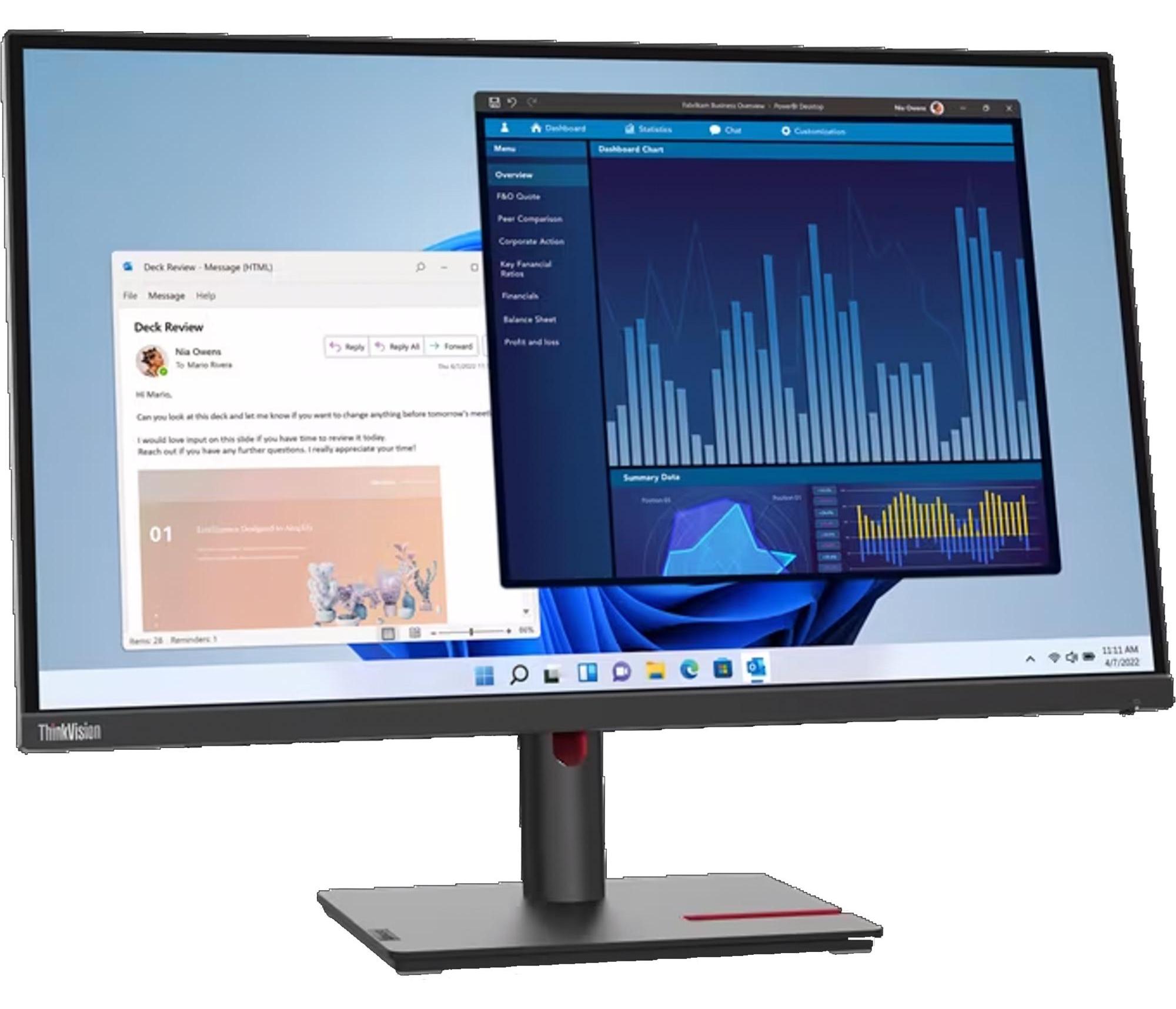 Lenovo ThinkVision T27p-30, 68,6 cm (27"), 3840 x 2160 Pixel, 4K Ultra HD, LED, 6 ms, Schwarz