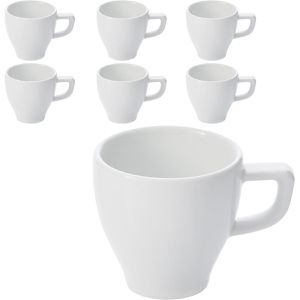 WMF Espressotassen Professional Synergy, weiß, Porzellan, 6 Stück