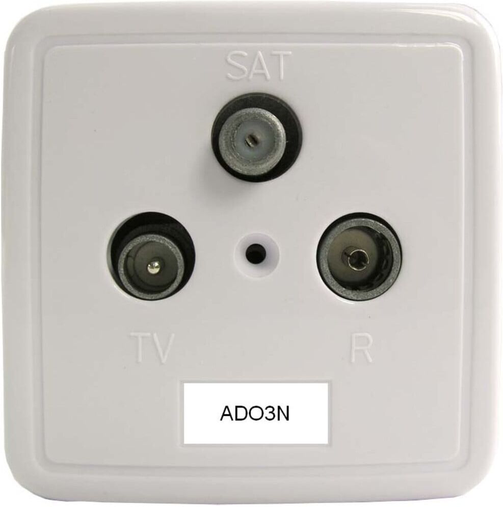 Televes Stichleitungsdose 3f. incl.APR.+Platte rws ADO3N (522001)