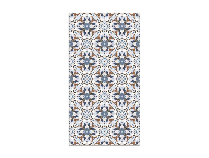 Tapis vinyle tuile modèle oriental bleu 120x170cm