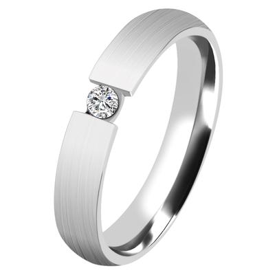 Fingerring ADELIA´S "Damen Ring aus Edelstahl" Gr. 58, silber, Fingerringe, Damen, 58, Edelstahl, Fingerring