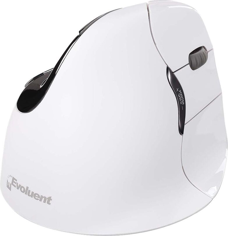 Evoluent Verticalmouse 4, Optisch, Bluetooth, 2600 DPI, Weiß