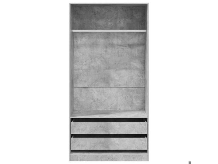 Meuble vêtements Gris - LEMON® Garde-robe - grand stockage - Armoire penderie - gris béton - 100x50x200cm - Bois d'ingénierie 220 So