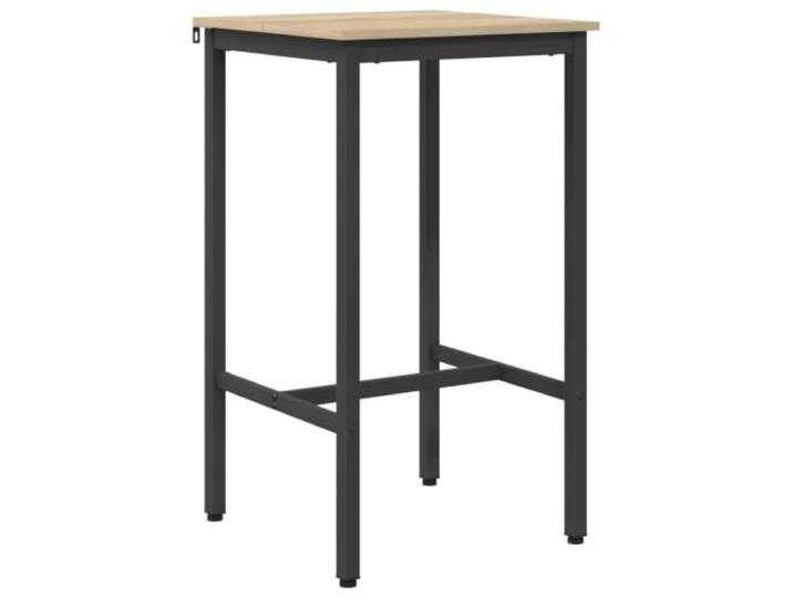 Makastle Bartisch 52 x 52 x 110 cm Holzwerkstoff Sonoma-Eiche
