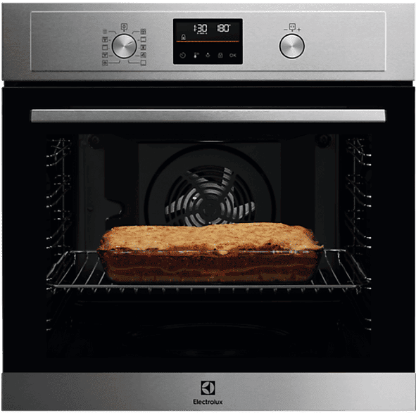 Horno - Electrolux EOF4P56X, Multifunción, Pirolítico, 72 l, Anillo térmico, 60 cm, Inox