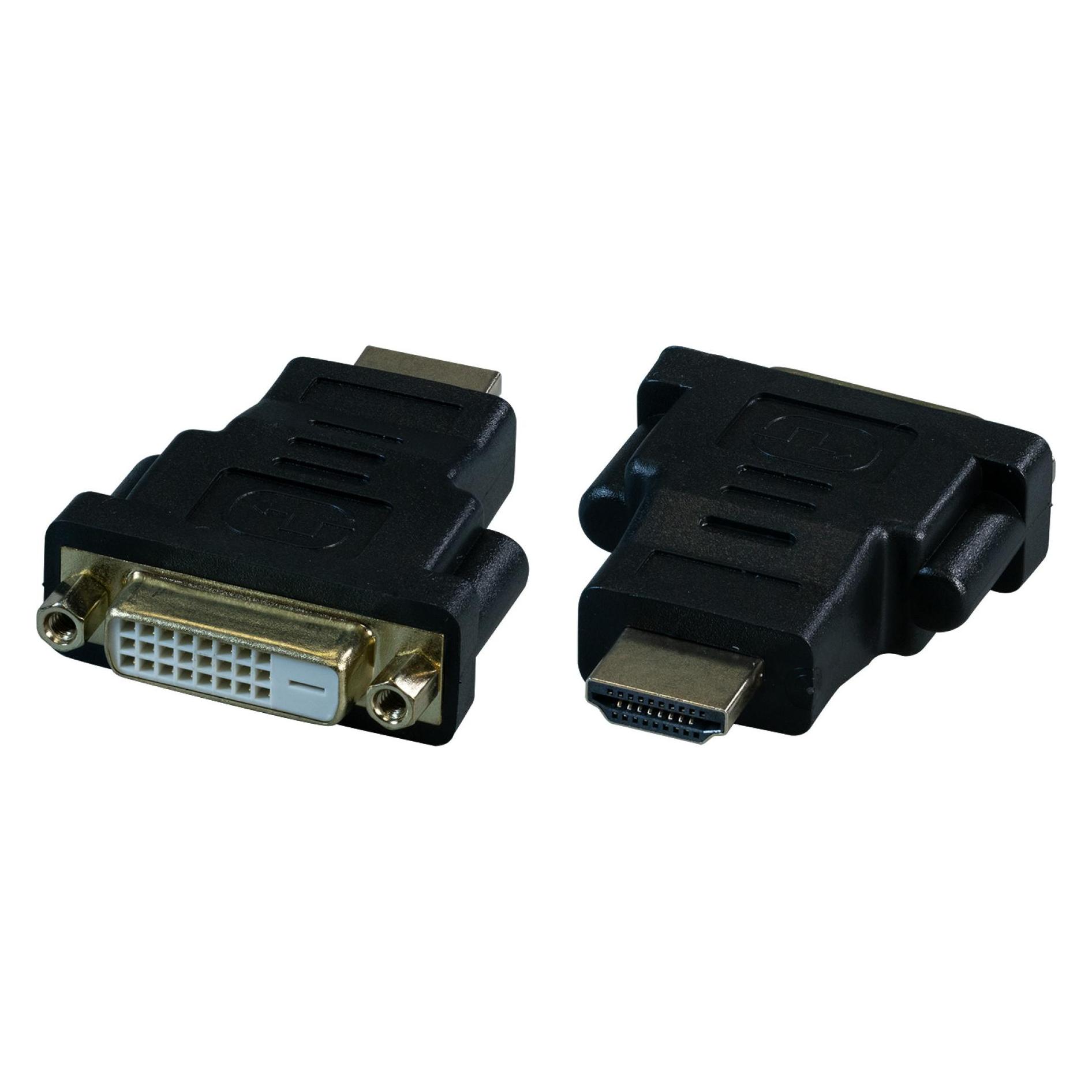 EFB Elektronik HDMI/DVI Adapter St/Bu HDMI-Stecker/DVI 24+1-Buchse Adapter für High Definition Multimedia Interface (HDMI) (EB470V2)