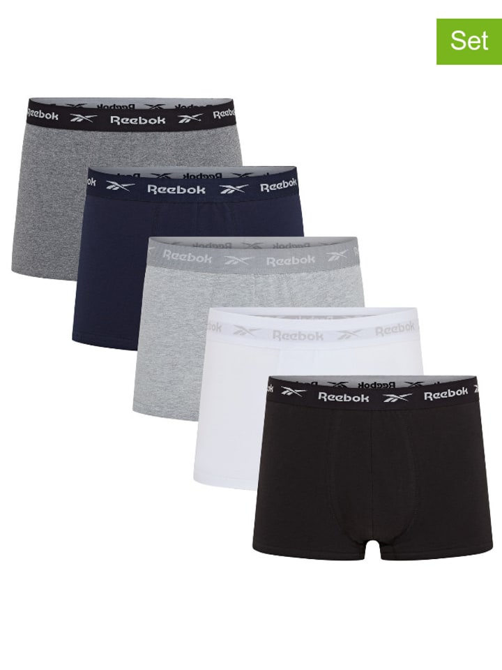 Reebok 5er-Set: Boxershorts "Boyes" in Bunt - S