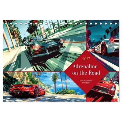 Adrenaline on the Road (Desk Calendar 2027 DIN A5 landscape), CALVENDO 12 Month DeskCalendar