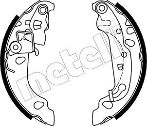 Metelli Bremsbackensatz 53-0137 Für Ford