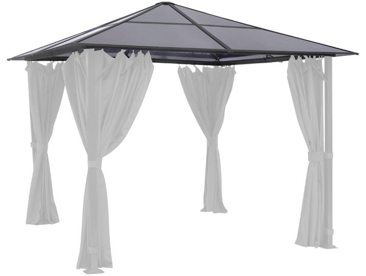 Pavillon-Ersatzdach KONIFERA, grau (transparent), Pavillondächer, Pavillon-Ersatzdach, für Pavillon »Malaga« 300x300 cm