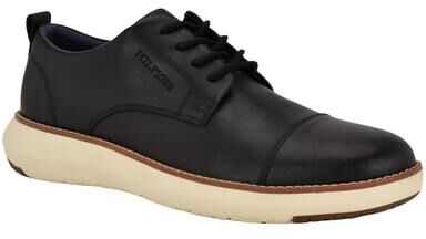 Tommy Hilfiger Fader - Mens 8 Black Oxford Shoes Medium