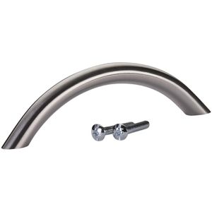 SO-TECH Möbelgriffe BG01e, silber, aus Edelstahl, 96 mm Lochabstand, Bogengriff, modern, 1 Stück