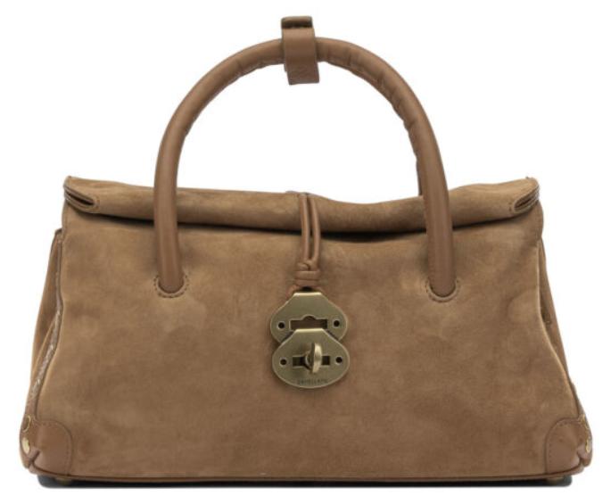 Zanellato Handtasche für Damen, braun, aus Leder - Modell: UNI