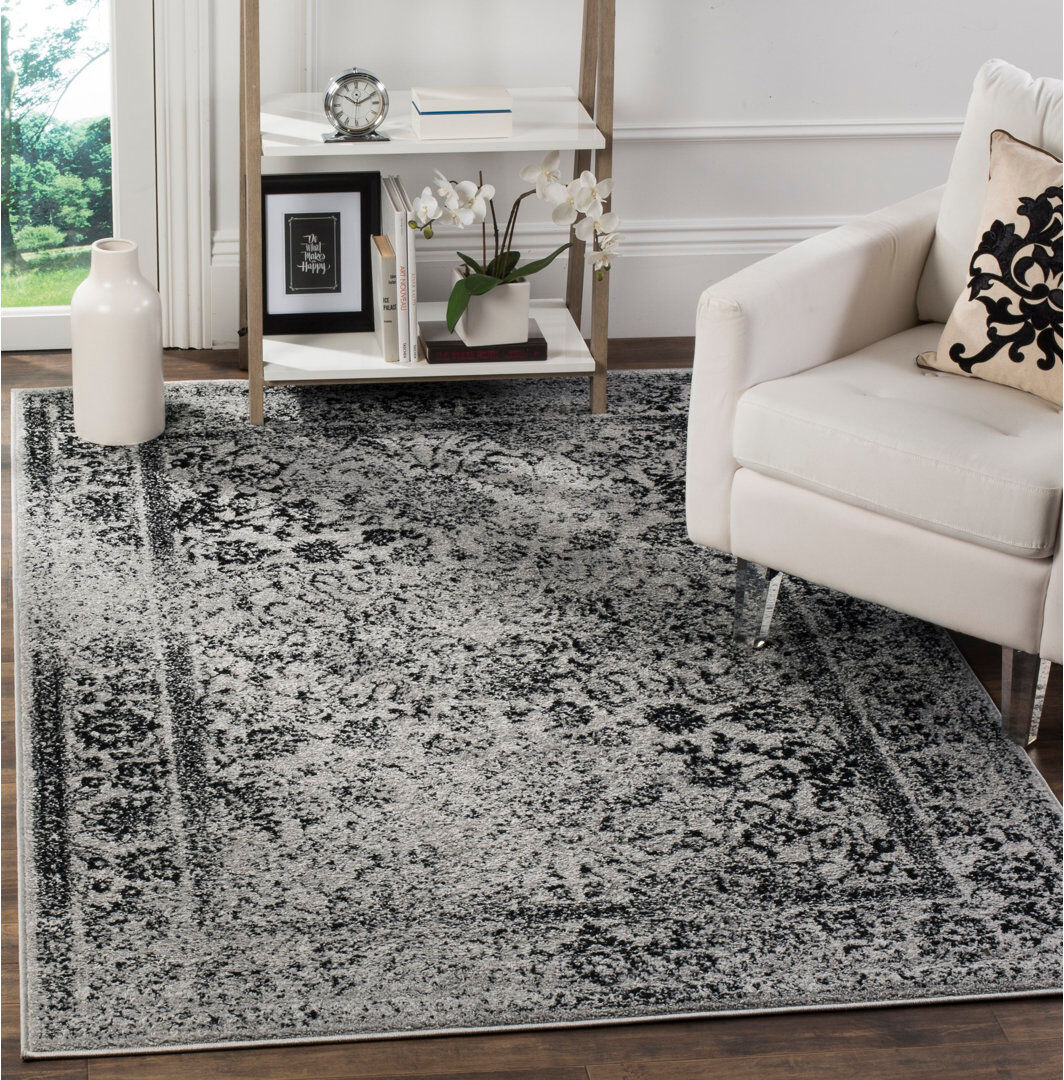 Latitude Vive Stromsburg Area Rug Black Rectangle 155 x 229 cm