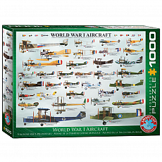 eurographics Puzzle - Kriegsflugzeuge des 1. Weltkrieges - 1000 Teile 300739