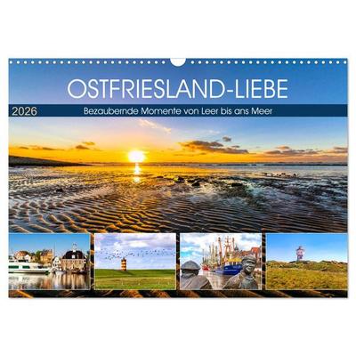 OSTFRIESLAND-LIEBE (Wandkalender 2026 DIN A3 quer), CALVENDO Monatskalender