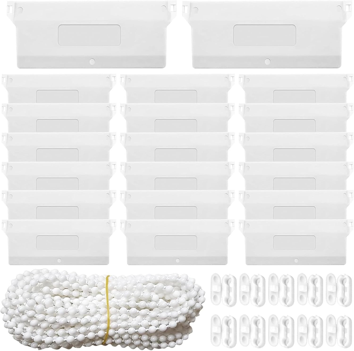 Set van 20 Gewichtsschijven voor Verticale Jaloezieën van 127mm inclusief 10m Ketting en 20 Metalen Verbinders