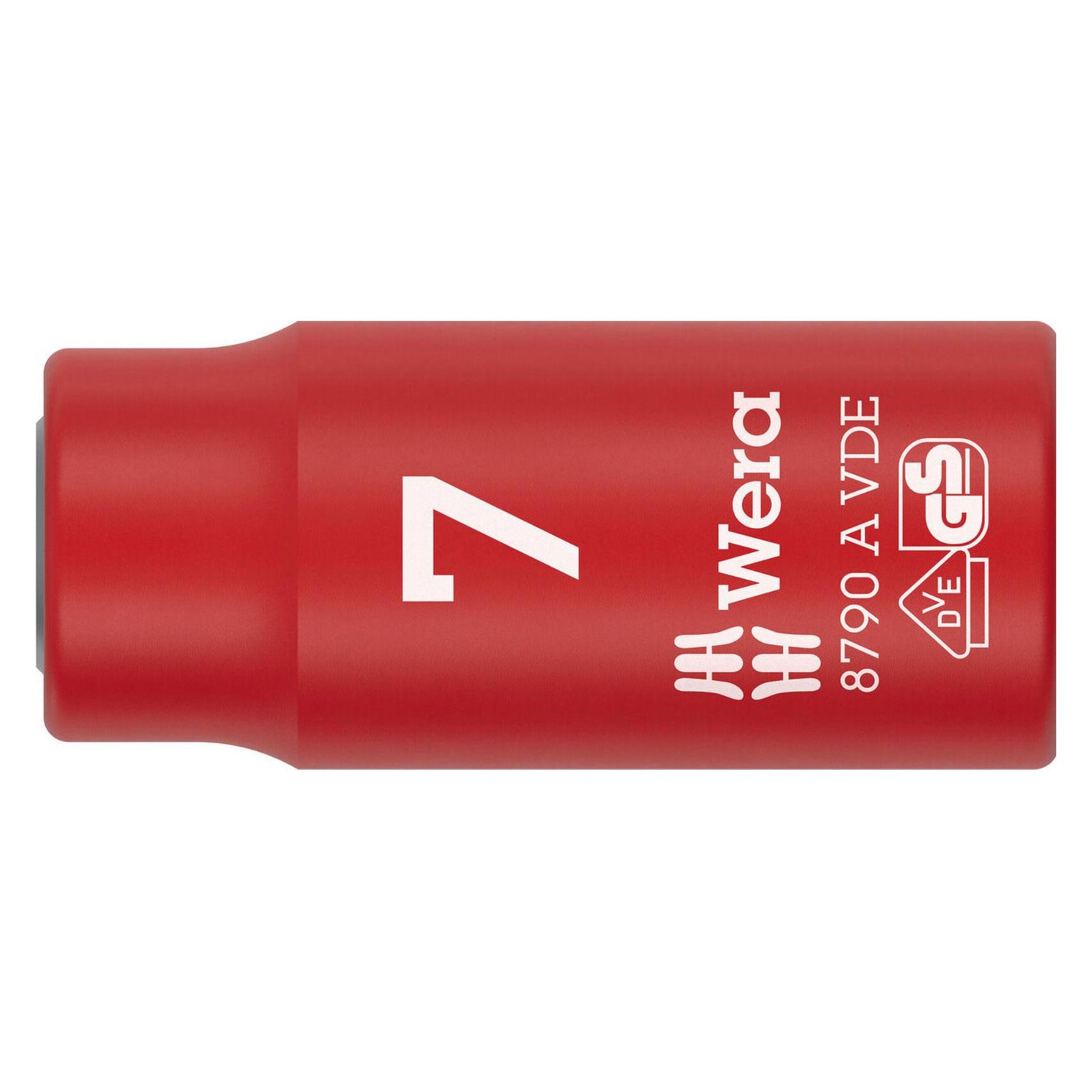 Wera 8790 A VDE Zyklop Steckschlüsseleinsatz 1/4, 7mm (7 mm) (05005934001)