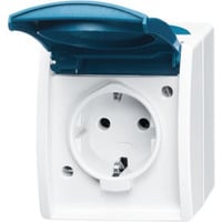 Schutzkontakt-Steckdose 20 Einheiten EWN-53 blau, Retail
