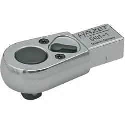 Hazet, Ratsche, Einsteck-Umschaltknarre 6402-1 ∙ Einsteck-Vierkant 9 x 12 mm ∙ Vierkant 10 mm (3/8 Zoll) (3/8")