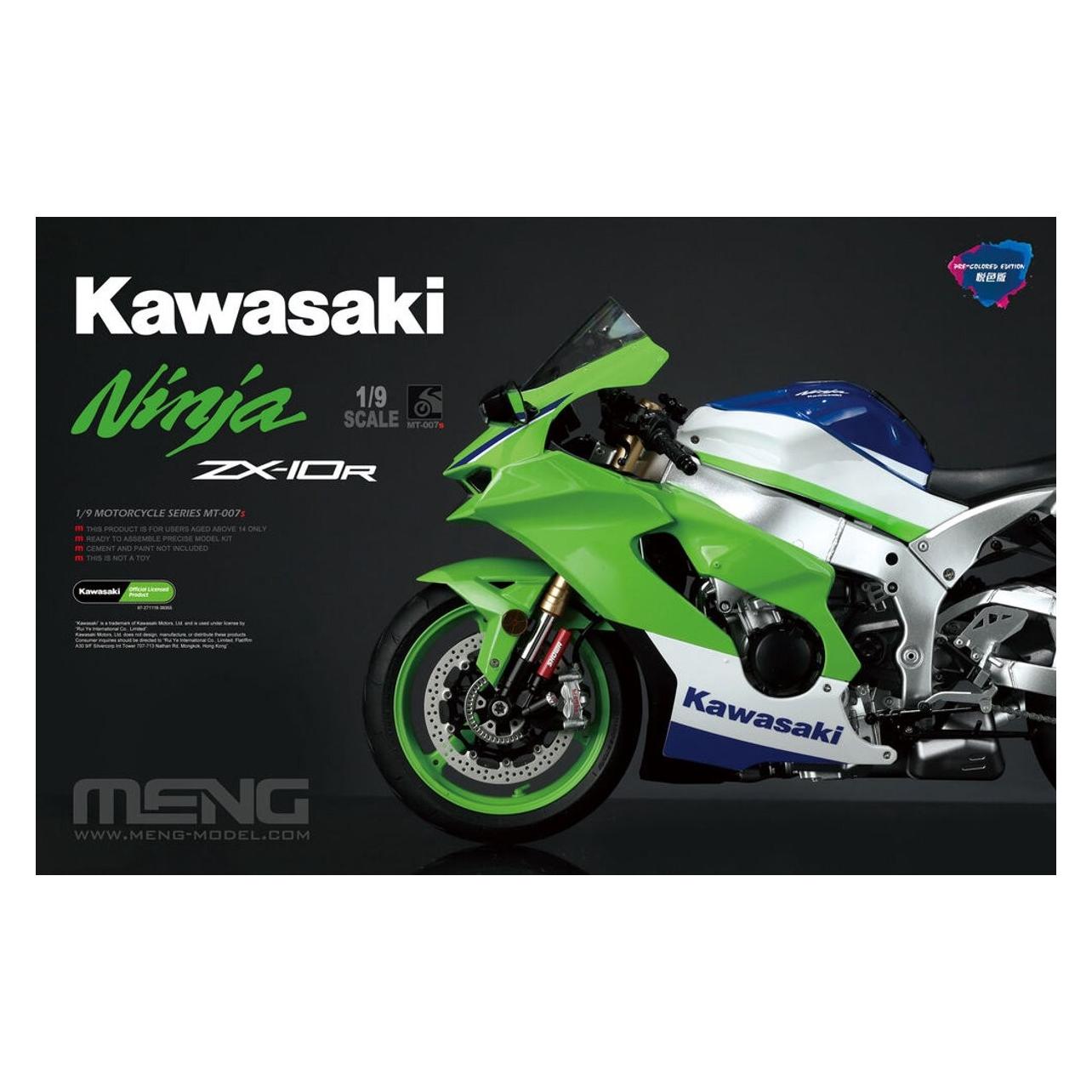 Meng-Model Kawasaki ZX-10R (Pre-colored Edition) (MT-007s)