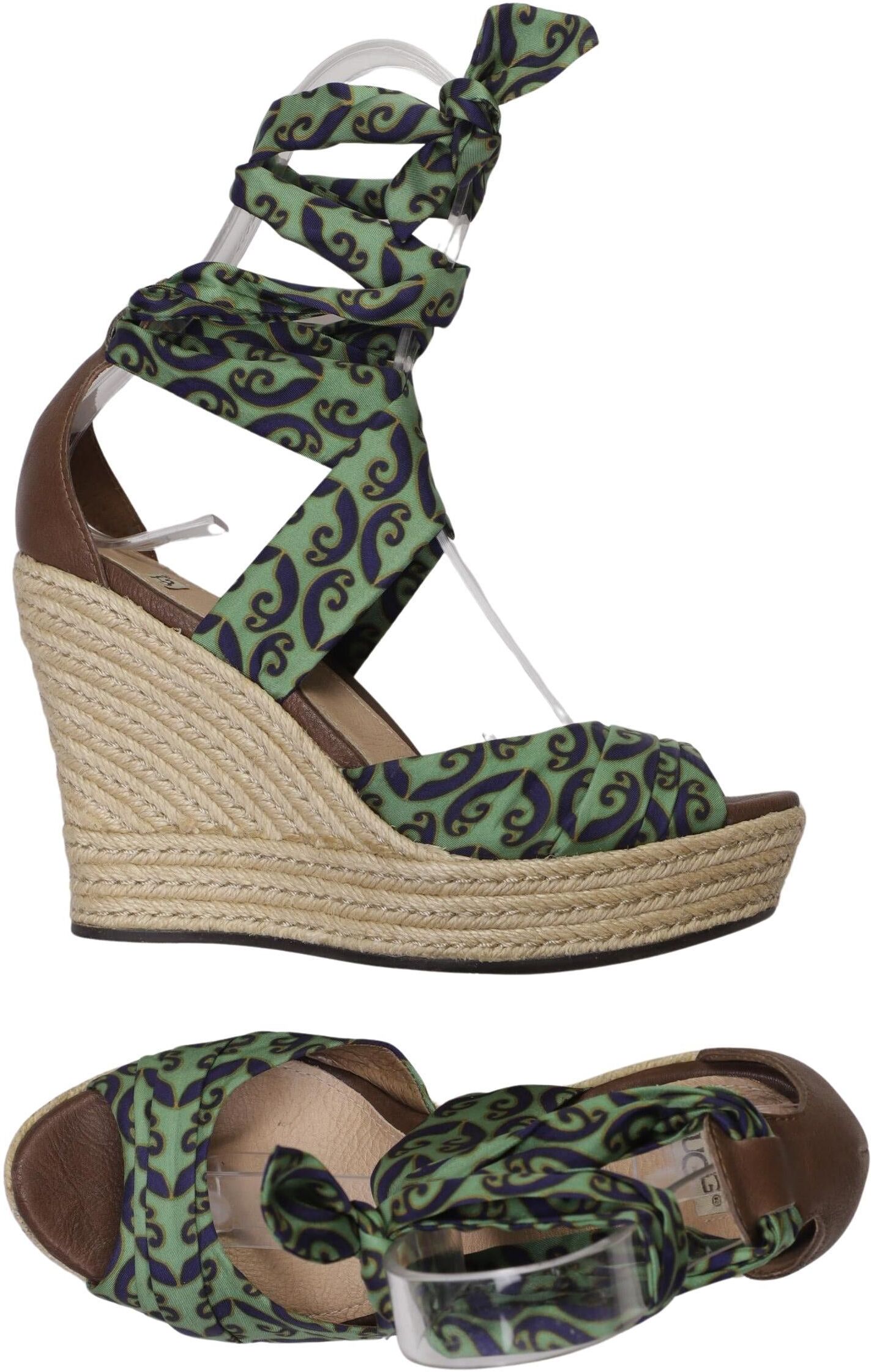 UGG Damen Sandalen, Grün, Gr. EU 38, Leder - Second Hand