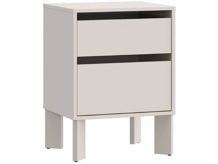 Nachttisch TAHOE 2 Schubladen 48.2x41.4x65.9cm sand dekor