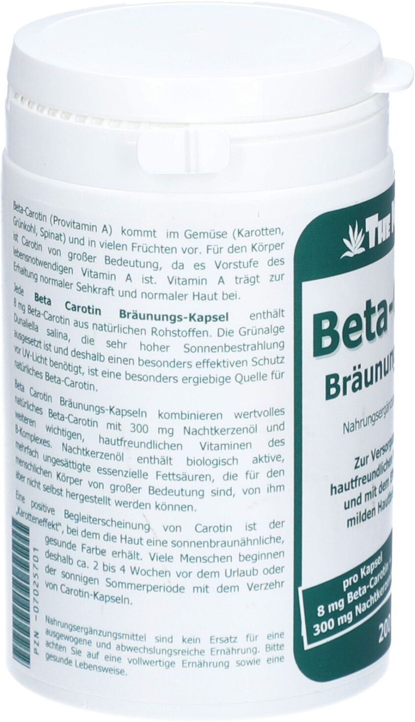 The Nutri Store Carotin BRÄUNUNGS-Kapseln veget. 200 St Kapseln