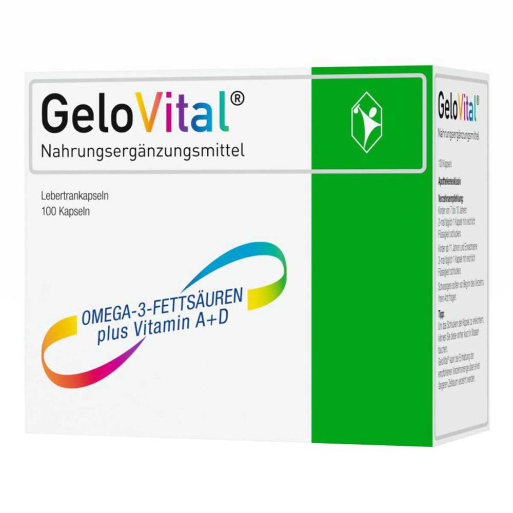 G. Pohl-Boskamp GmbH & Co. KG GeloVital Lebertrankapsel mit Vitamin A und Vitamin D 10320852