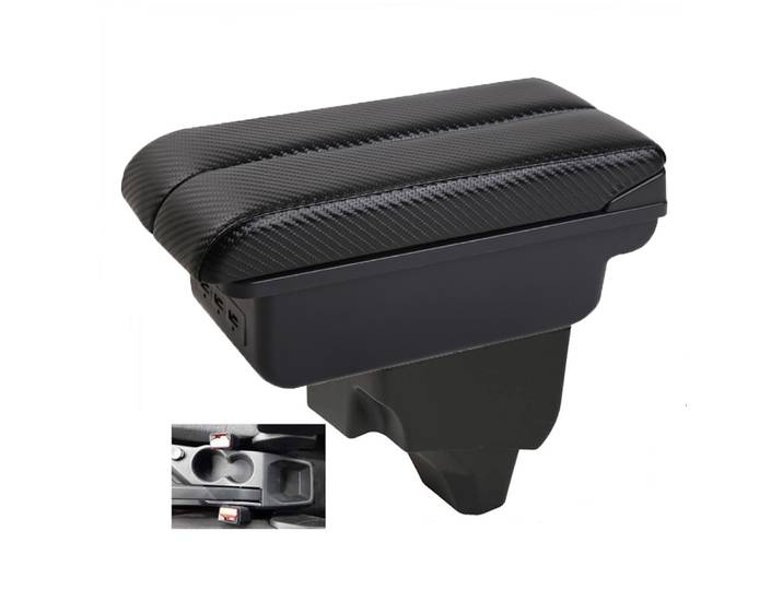 Pour voiture Peugeot 208, boîte d'accoudoir, accoudoir central, boîte de rangement, support de coude pour conducteurs et passagers