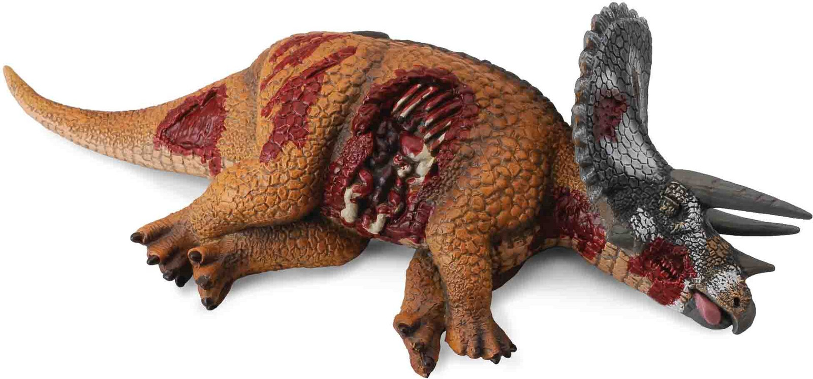 Collecta Dinosaurus speelfiguur Triceratops oranje