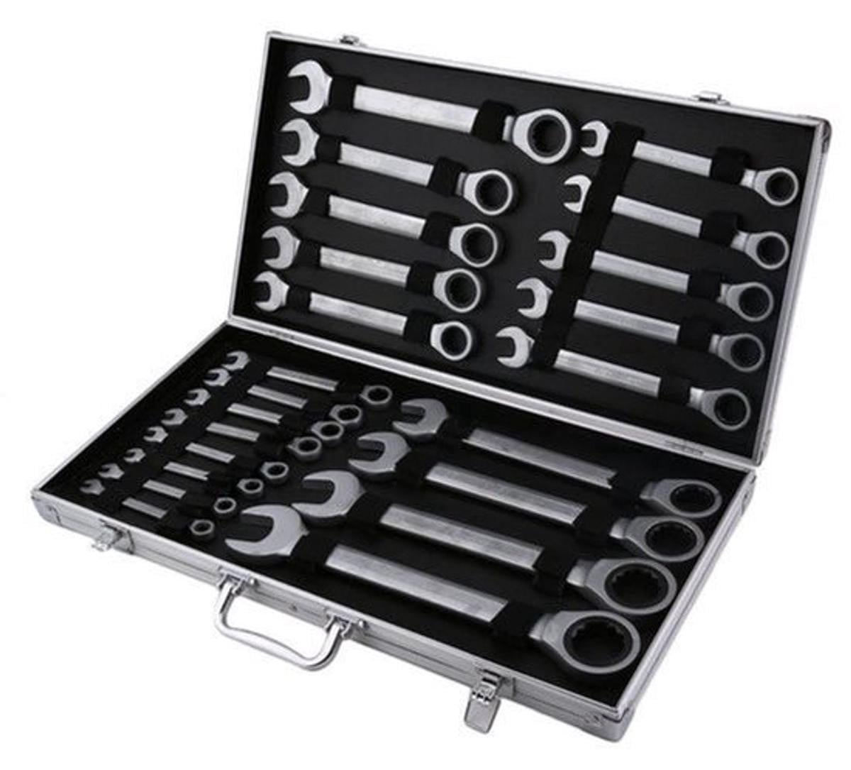 Selius 22-delige set ratelringsleutels 6-32 mm