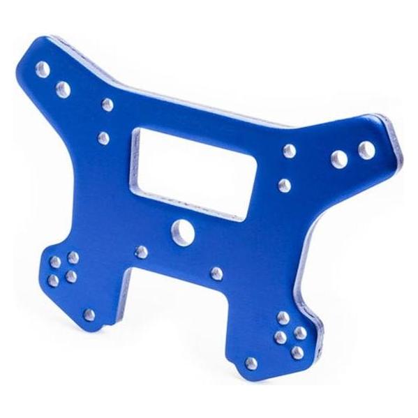 Traxxas dämpferbrücke vorn 6061-t6 alu blau eloxiert (TRX9539)