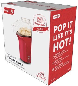 Dash Red 16 cups Air Popcorn Machine
