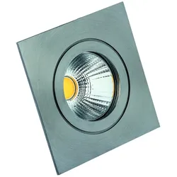 Rutec Projekt Outdoor LED Einbau-Downlight CIRDAN COB, IP55, quadratisch, 350mA (exkl. BG), 8W 3000K 738lm 25°, starr, V4A Edelstahl RUP-PEG66V4AWWOK