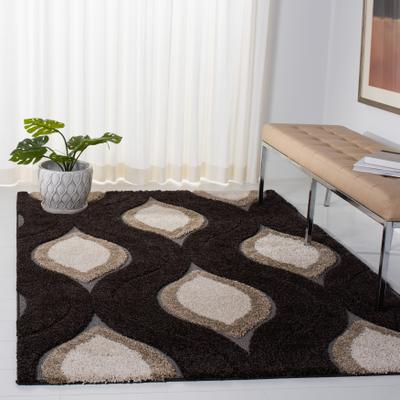 SAFAVIEH Florida Shag Bertille Geometric 1.2-inch Thick Rug