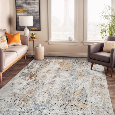 World Rug Gallery Muted Multi-Tonal Abstract Area Rug