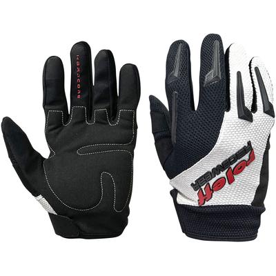Motorradhandschuhe ROLEFF "Cross gloves - Motocross" Gr. S, schwarz-weiß (schwarz, weiß ro55), Handschuhe, S, Obermaterial: 100% Polyester