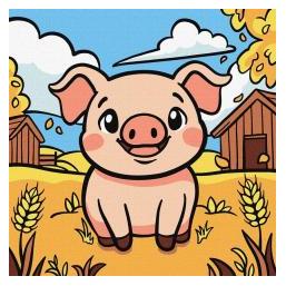 Ideyka Malen nach Zahlen - Coole Ferkel-Kinder (66129010)