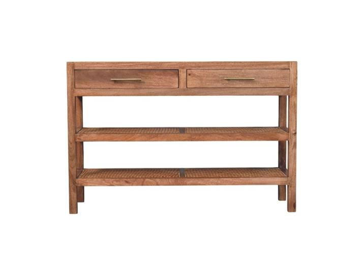 KONSOLENTISCH mit Honig-Karamell-Finish, 2 Schubladen, 2 offene Ablagen, honigbraun