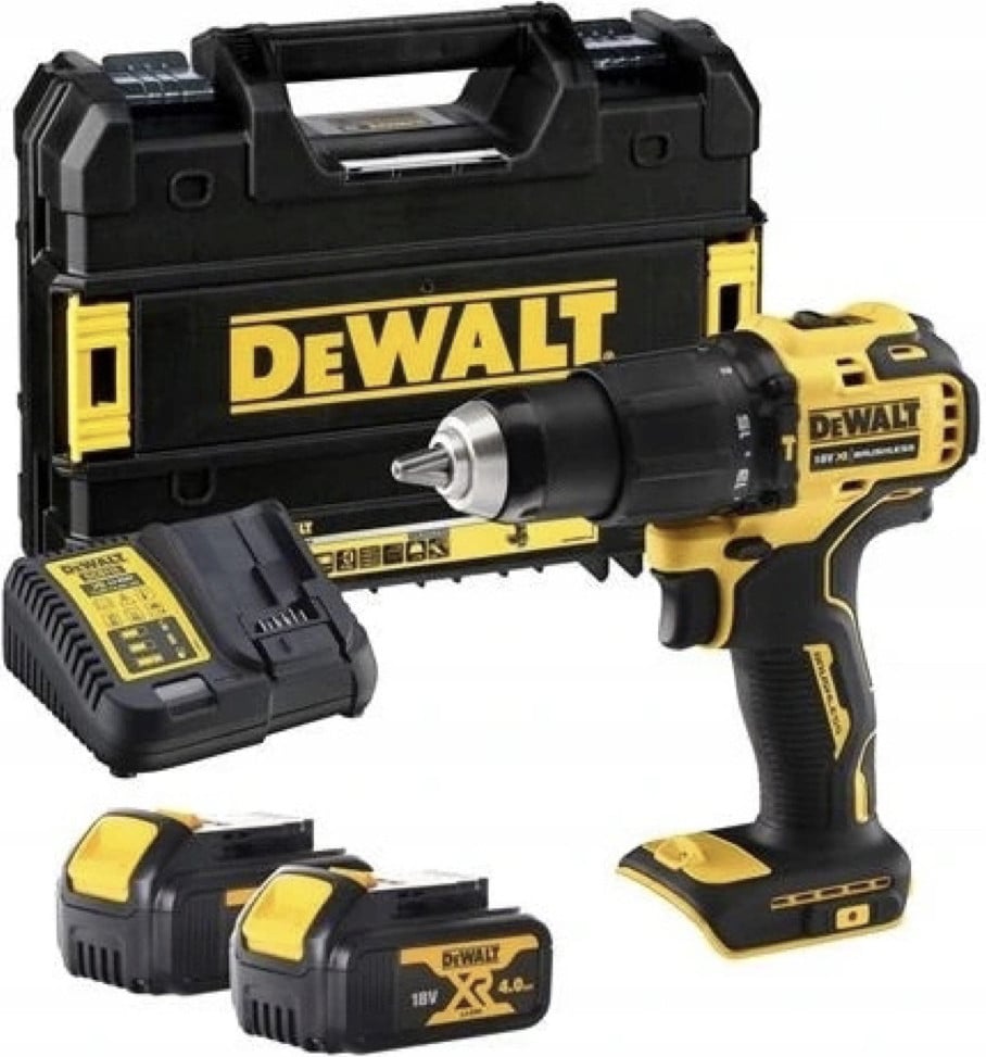 DeWalt DCD796P2T-QW Elektrische schroefboormachine met pistoolgreep, zwart/geel, borstelloos, 2000 RPM