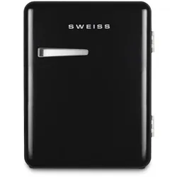 SWEISS Retro-Minikühlschrank 31 L WEISS9 – Schwarz