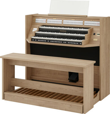 Johannus Studio 360, Fine Oak Straight Fine Oak mit passender Bank