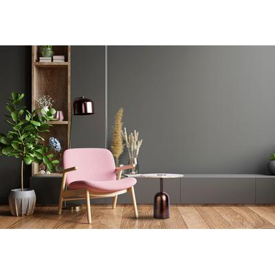 Beistelltisch KAYOOM "Harriet, luxuriöse Tischplatte aus 100% Marmor", braun, B:47cm H:47cm T:47cm, Tischplatte: 100% Marmor Gestell: Edelstahl, Tische, Beistelltisch, Tischplatte aus Marmor, stabiles Gestell aus Eisen