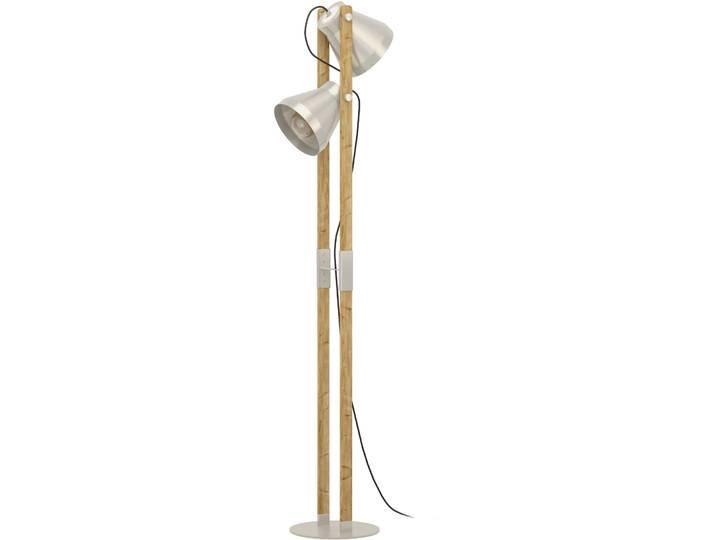 Eglo Stehlampe Cawton Stahl Holz/Stahl H 134.5 cm